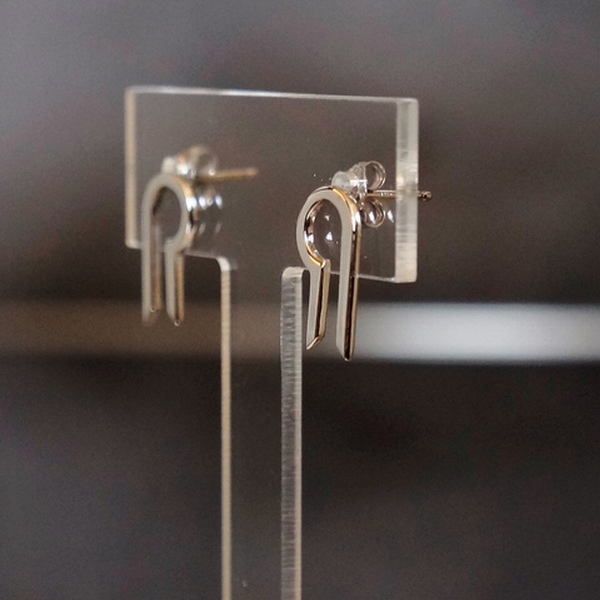 Miniature DiapaZon Boucles d'Oreilles Argent BCG designer argent rhodié