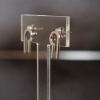 DiapaZon  1,5 cm Boucles d'Oreilles Puce  / Paire Argent Rhodié