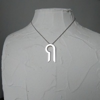 DiapaZon Taille 2 cm Pendentif / Chaine Argent Rhodié